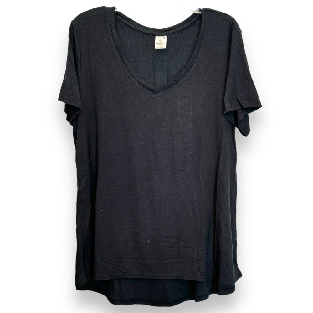 Members Mark Favorite Everyday Tee Black S/S V-neck Shirt Top Size XL NWOT